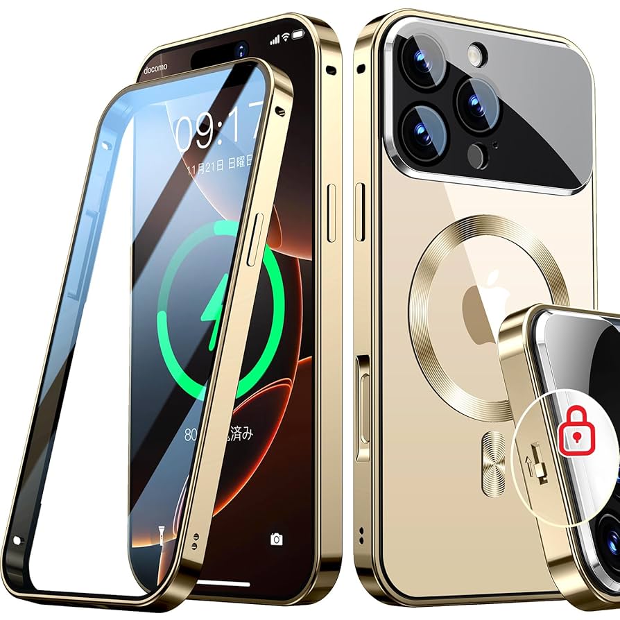 iPhoneプロマックス　未使用品 Amazon.co.jp: Rosycover【新次元の一体型レンズ・メカニカル